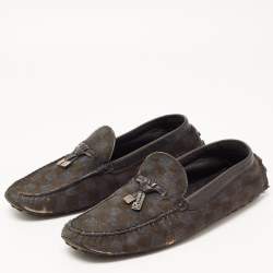 Louis Vuitton Two Tone Calf Hair Slip On Loafers Size 42