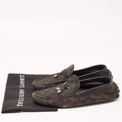Louis Vuitton Two Tone Calf Hair Slip On Loafers Size 42