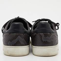 Louis Vuitton Two Tone Python Frontrow Sneakers Size 43.5