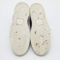 Louis Vuitton Two Tone Python Frontrow Sneakers Size 43.5