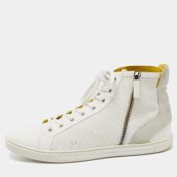 Louis Vuitton Women's Damier Ebene & Leather Punchy Low Top Sneakers Size 40