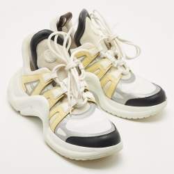 Louis Vuitton Multicolor Mesh and Leather Archlight Low Top Sneakers Size 40.5