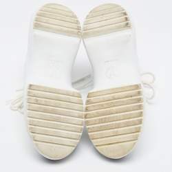 Louis Vuitton Blue/White Leather and Mesh Arclight Low Top Sneakers Size 37