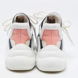 Louis Vuitton Blue/White Leather and Mesh Arclight Low Top Sneakers Size 37