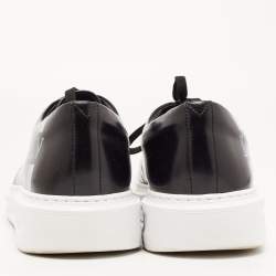 Pre Owned Louis Vuitton Black Leather Beverly Hills Sneakers Size 44