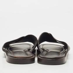 مملوكة مسبقًا Louis Vuitton Damier Ebene Canvas Criss-Cross Flat Slides Size 43.5