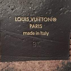 مملوكة مسبقًا Louis Vuitton Damier Ebene Canvas Criss-Cross Flat Slides Size 43.5