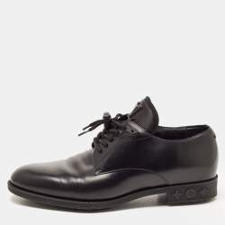Louis Vuitton black derby dress shoes LV men's size 8