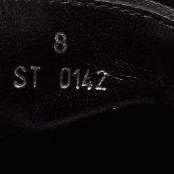 Pre Owned Louis Vuitton Black Brogue Leather Lace Up Oxford Size 42