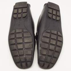 Pre Owned Louis Vuitton Black Leather Monte Carlo Loafers Size 43