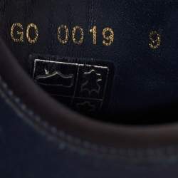 Pre Owned Louis Vuitton Navy Blue Leather Low Top Sneakers Size 43 