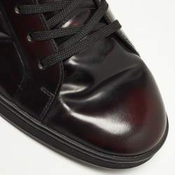 Louis Vuitton Two Tone Leather High Top Sneakers Size 42