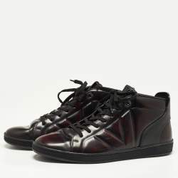 Louis Vuitton Two Tone Leather High Top Sneakers Size 42