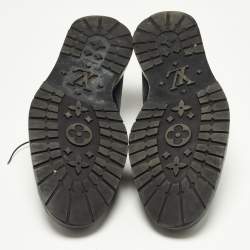 مملوكة مسبقًا Louis Vuitton Two Tone Suede, Leather and Damier Canvas Lace Up Derby Size 42.5