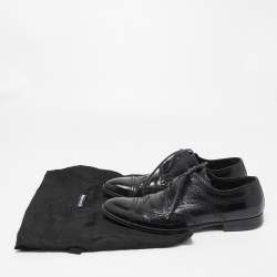 Dolce & Gabbana Black Brogue Leather Lace Up Derby Size 41