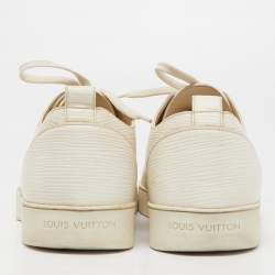 Pre Owned Louis Vuitton Cream Epi Leather Match Up Sneakers Size 43