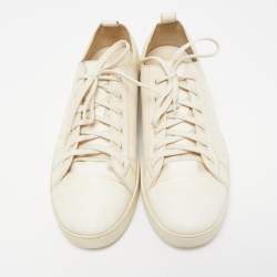 Pre Owned Louis Vuitton Cream Epi Leather Match Up Sneakers Size 43