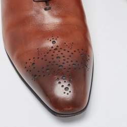 Louis Vuitton Brown Leather Oxfords Size 42.5
