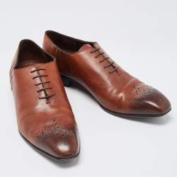 Louis Vuitton Brown Leather Oxfords Size 42.5