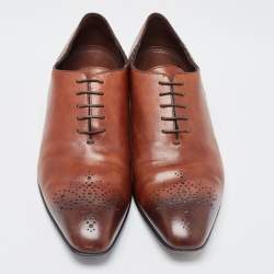 Louis Vuitton Brown Leather Oxfords Size 42.5