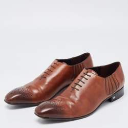 Louis Vuitton Brown Leather Oxfords Size 42.5