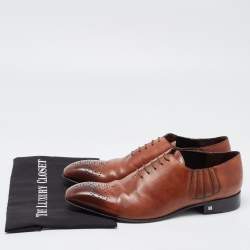 Louis Vuitton Brown Leather Oxfords Size 42.5