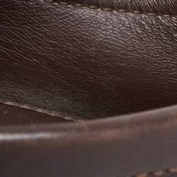 Pre Owned Louis Vuitton Brown Leather Monte Carlo Loafers Size 42