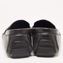 Louis Vuitton Black Leather Monte Carlo Loafers Size 43
