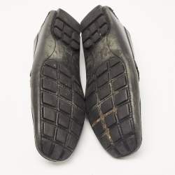 Louis Vuitton Black Leather Monte Carlo Loafers Size 43