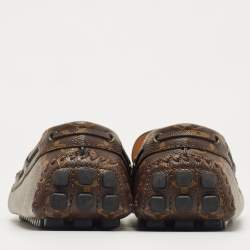 Louis Vuitton Brown Monogram Canvas Slip On Loafers Size 47