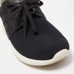 Louis Vuitton Black Leather & Mesh Fastlane Sneakers Size 41.5