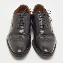 Louis Vuitton Black Leather Lace Up Oxfords Size 44