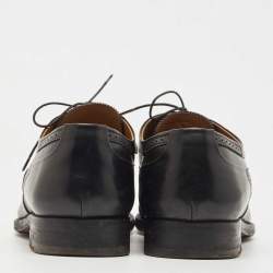 Louis Vuitton Black Leather Lace Up Oxfords Size 44