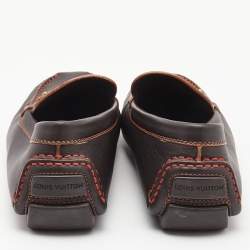 Louis Vuitton Brown Leather Lombok Loafers Size 45