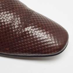 مملوكة مسبقًا Louis Vuitton Brown Damier Leather Slip On Derby Size 43