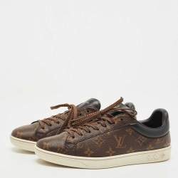 Louise Vuitton Brown Monogram Canvas Low Top Sneakers Size 40