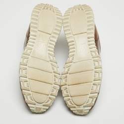 Louis Vuitton Brown Leather Low Top Sneakers Size 41