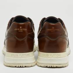 Louis Vuitton Brown Leather Low Top Sneakers Size 41