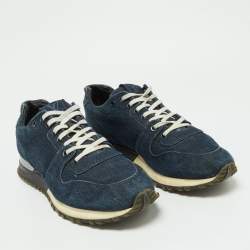 Louis Vuitton Navy Blue Denim Low Top Sneakers Size 43