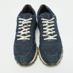 Louis Vuitton Navy Blue Denim Low Top Sneakers Size 43