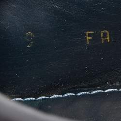 Pre Owned Louis Vuitton Black Leather Slip On Loafers Size 43