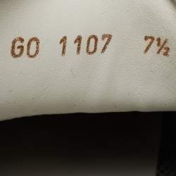 مملوكة مسبقًا Louis Vuitton Black Damier Knit Fabric And Leather Run Away Low Top Sneakers Size 41.5