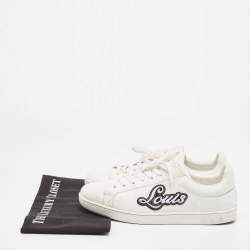 Louis Vuitton White Leather Rivoli Sneakers Size 42