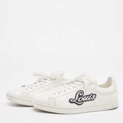 Louis Vuitton White Leather Rivoli Sneakers Size 42