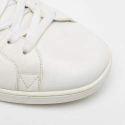 Louis Vuitton White Leather Rivoli Sneakers Size 42