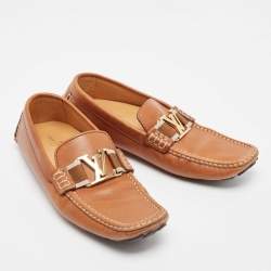 Louis Vuitton Brown Leather Monte Carlo Loafers Size 41