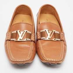 Louis Vuitton Brown Leather Monte Carlo Loafers Size 41