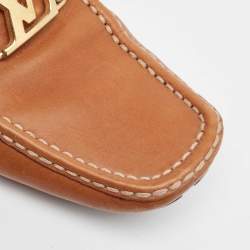 Louis Vuitton Brown Leather Monte Carlo Loafers Size 41
