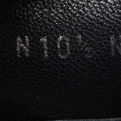 Pre Owned Louis Vuitton Black Damier Infini Leather Hockenheim Slip On Loafers Size 44.5