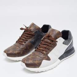 Louis Vuitton Tricolor Monogram Canvas Run Away Sneakers Size 45